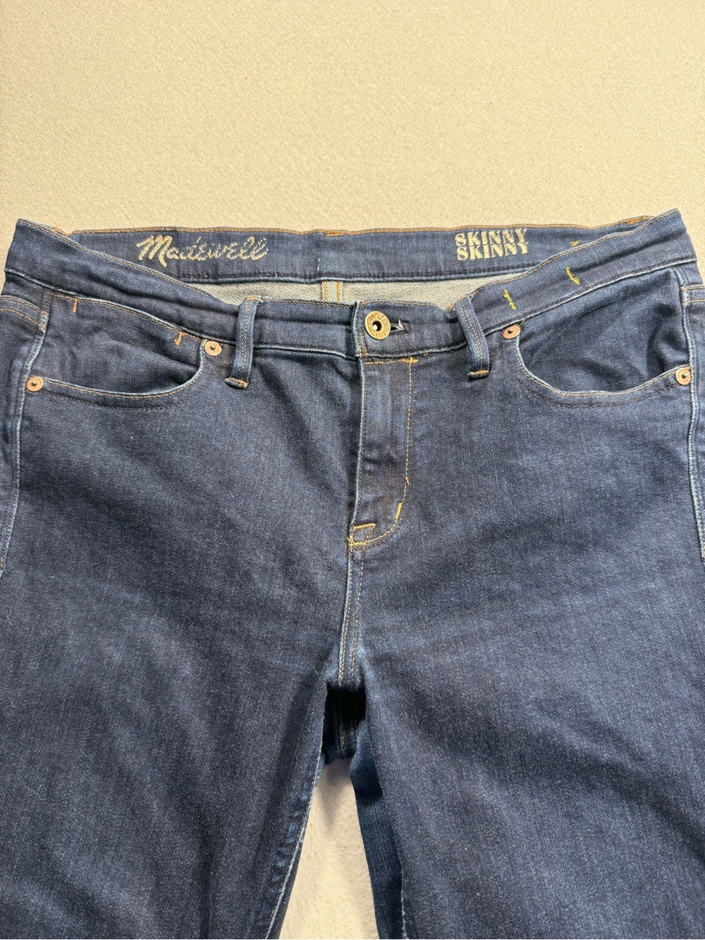 Madewell 30x32 Dark Indigo Skinny Skinny Cotton Jeans